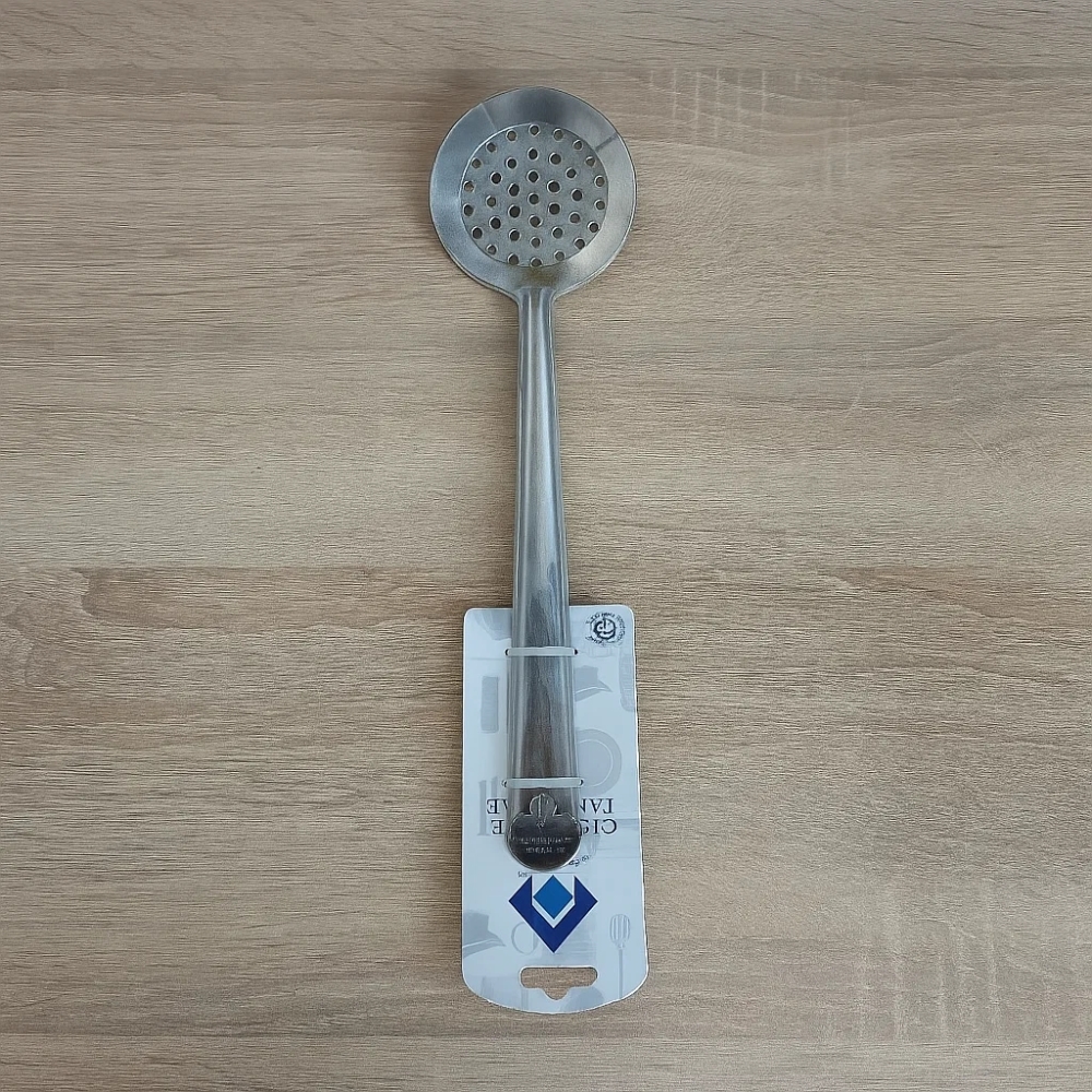 SAIL SALEM Stainless Steel Medium Skimmer (Jalli/Jhara) 304 Grade | Food Grade Cooking Spoon | Heavy Duty Kitchen Utensil