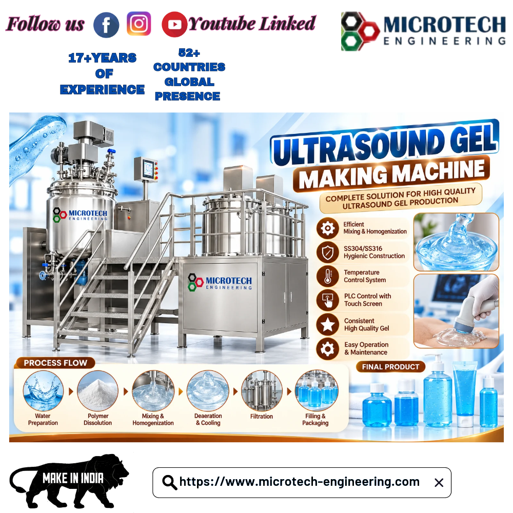 Ultrasound Gel Making Machine