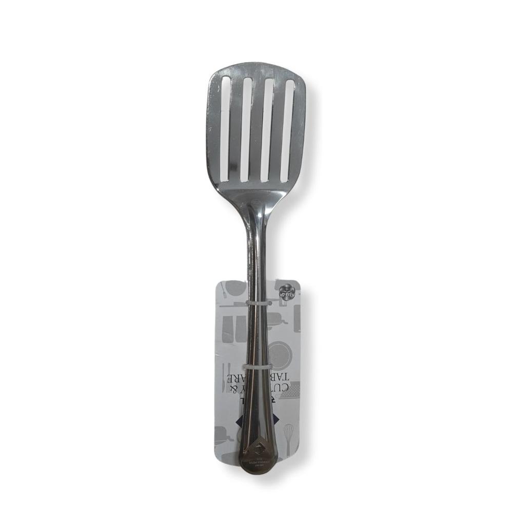 SAIL SALEM Stainless Steel Slotted Turner Small 304 Grade | Food Grade Spatula for Paratha, Omelette, Pav Bhaji & Cooking