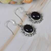 Natural Black Onyx Earrings