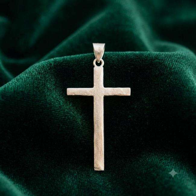 925 Sterling Silver Luxury Simple Cross Pendant