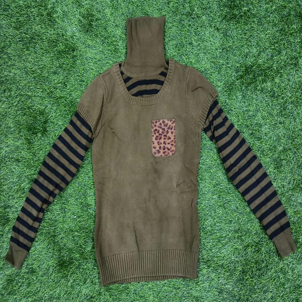 Export Surplus Women Sweater - Color: Olive Green