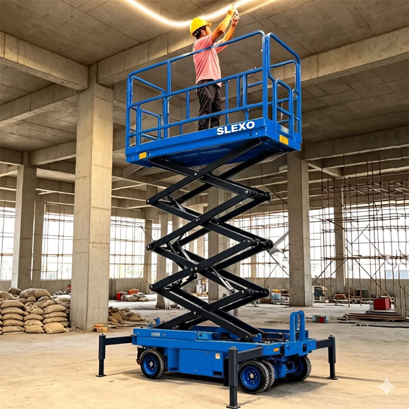 मोबाइल Hydraulic Scissor Lift 8 Meter