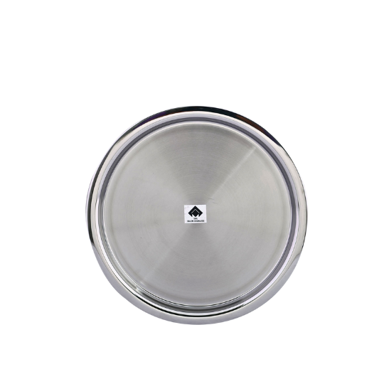 Matt Finish Full/Half Plate Thali, Premium Stainless Steel Dining Plate, Food Grade, Rust & Crack Free
