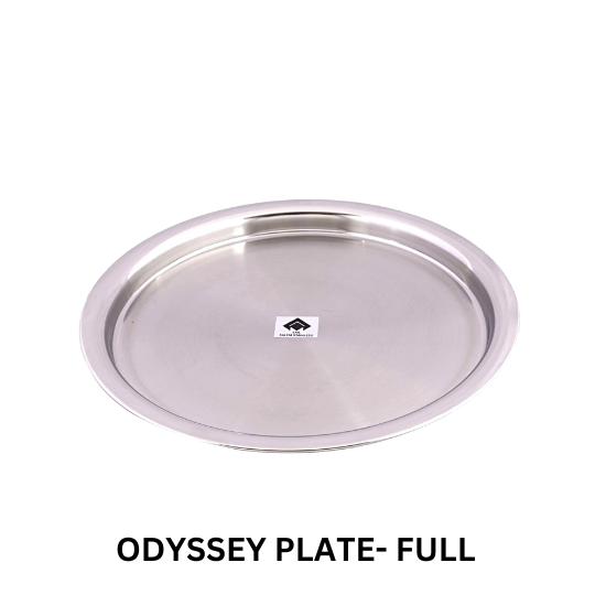 Matt Finish Full/Half Plate Thali, Premium Stainless Steel Dining Plate, Food Grade, Rust & Crack Free
