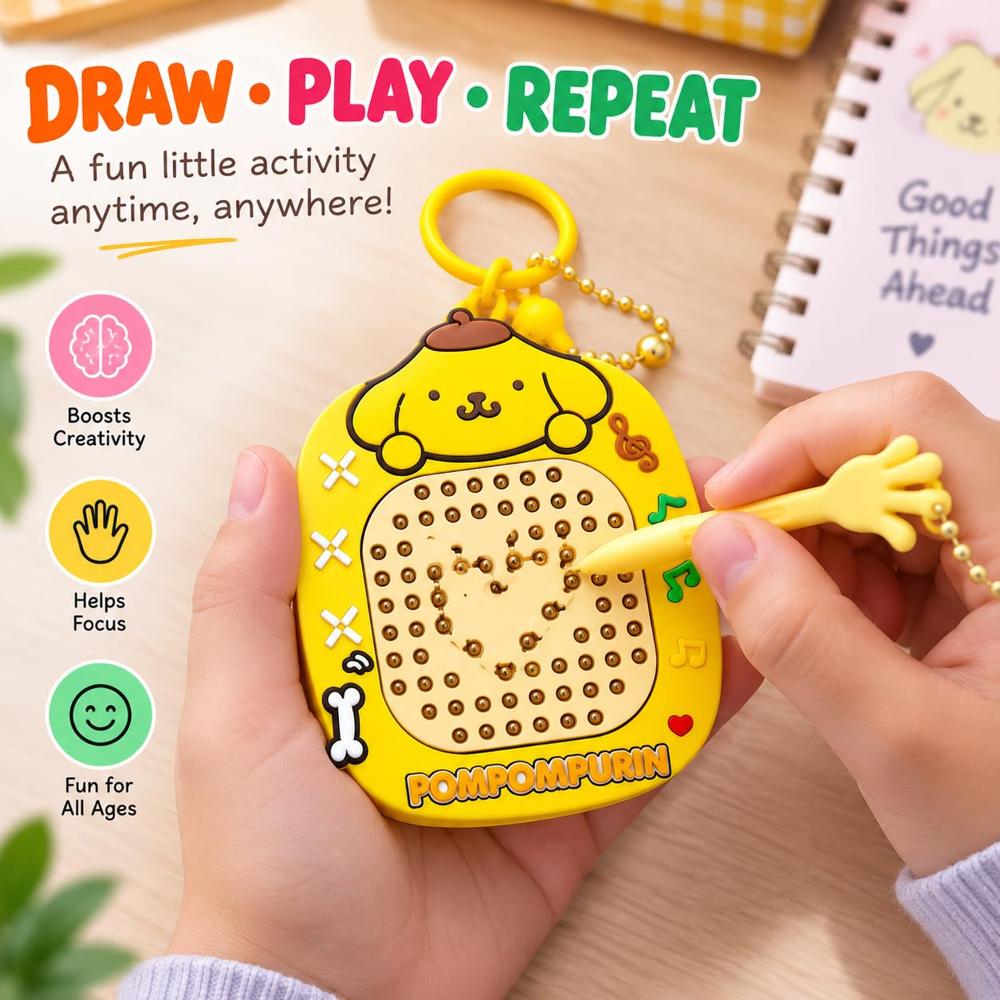Cartoon Character Magnetic Drawing Board Keychain