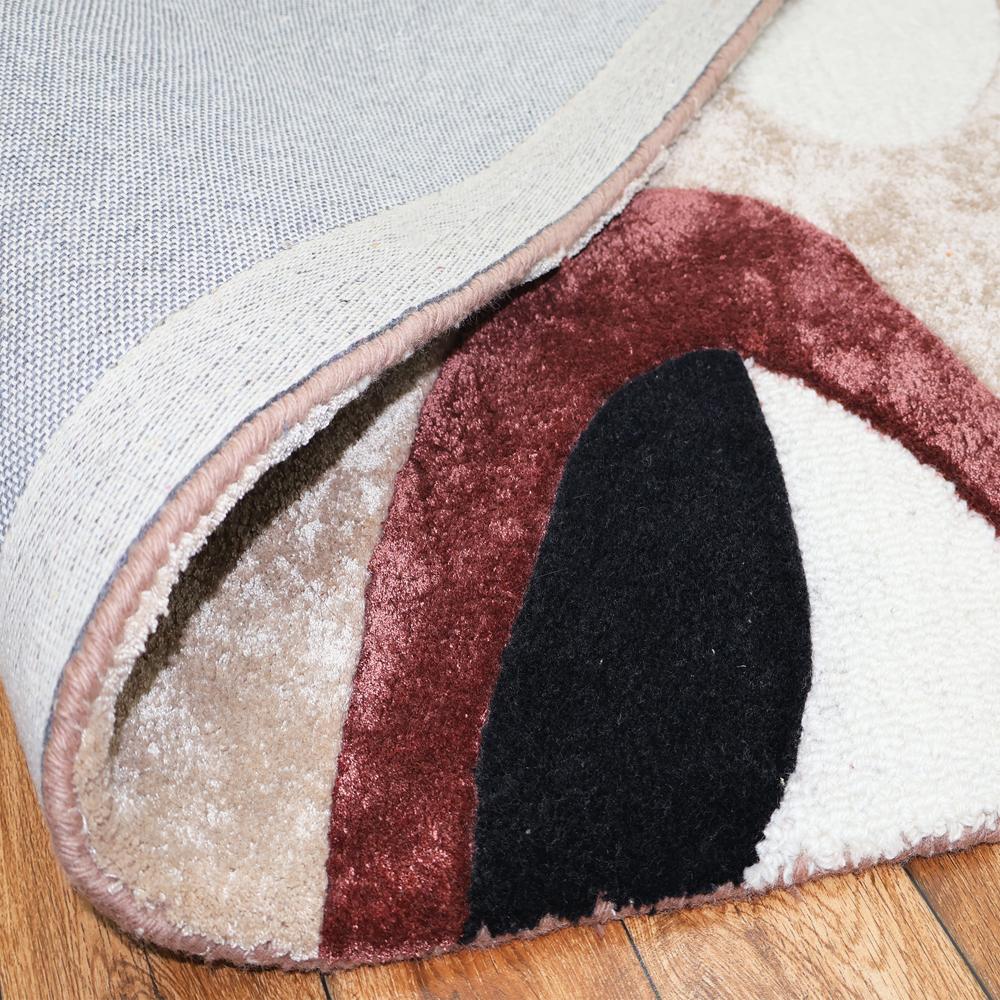 Modern Organic Earth-Tone Abstract Rug