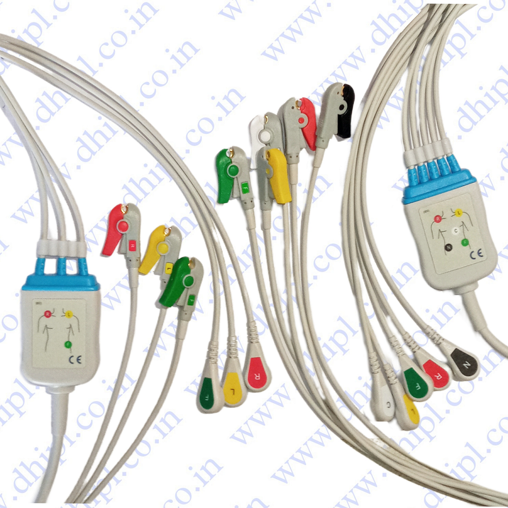 Contec 7 Pin Round Ecg Cable