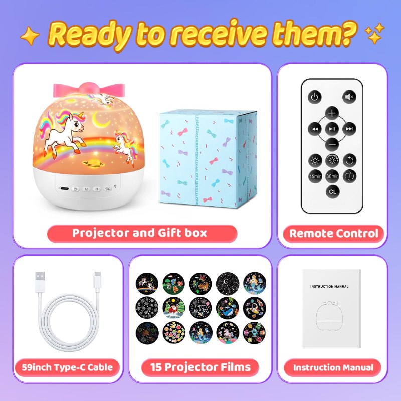 Kids Night Light Projector