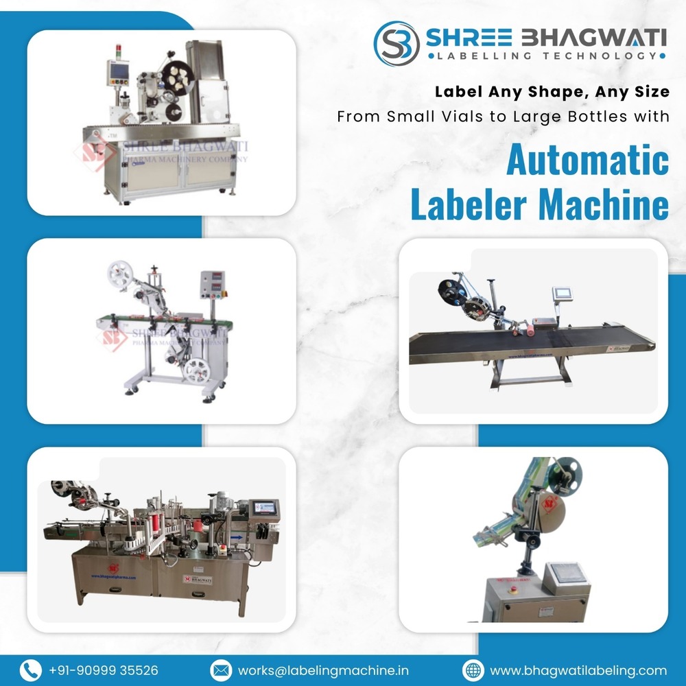 Automatic Labeller Machine - vial & bottles