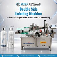 Double Side Labeling Machine - Shampoo Bottles