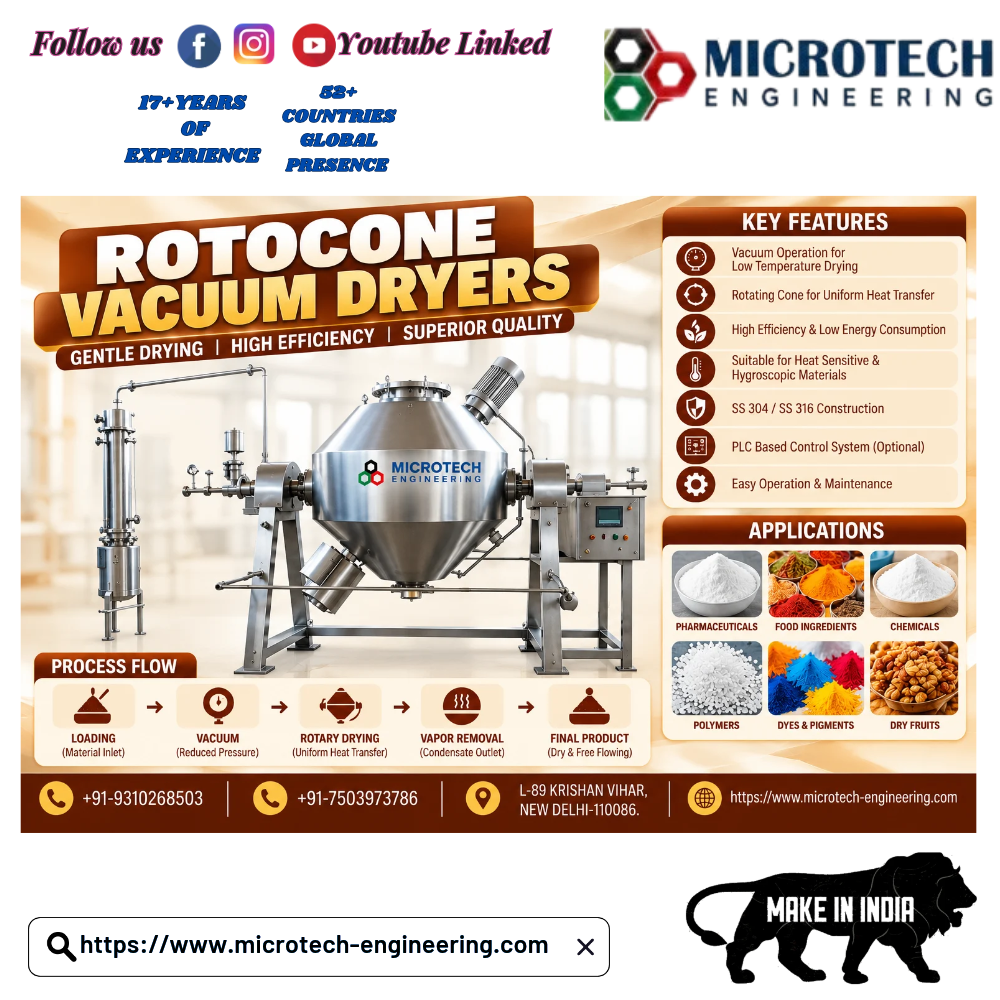 Rotocone Vacuum Dryers