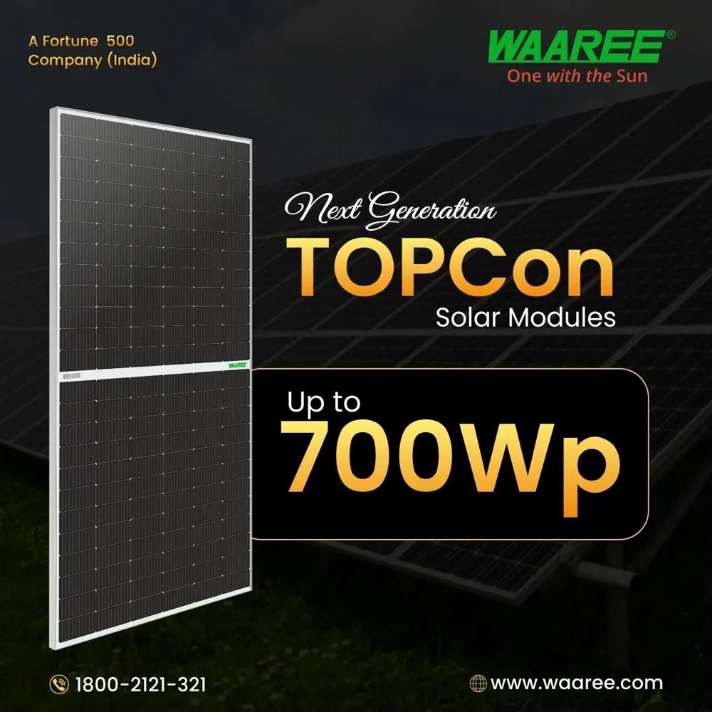 Solar Panel Topcon Bifacial - Cable Length: 1 Meter (M)