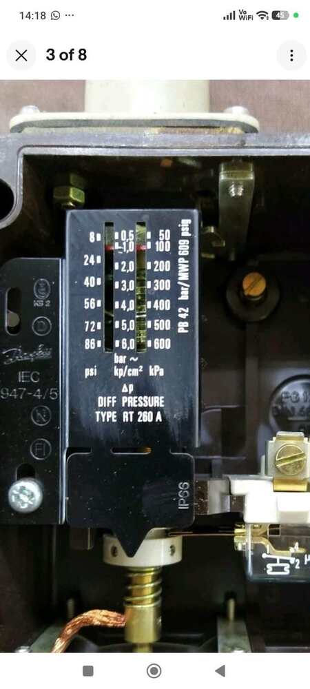 Danfoss Rt 260A Differential Pressure Switch - Ip Rating: Ip66 (Nema 4X Equivalent Weatherproof Housing)