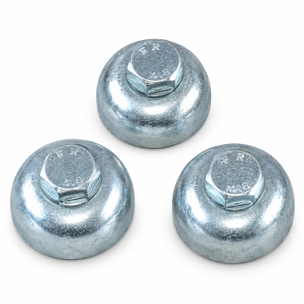 Cup Type Rail Clamp - Color: Silver