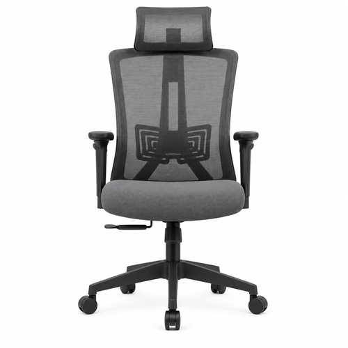 Leather Office Chairs - Color: Grey
