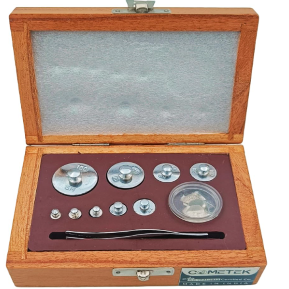 Calibration of Weight Box (1 mg to 220g) , Weight Class: E1
