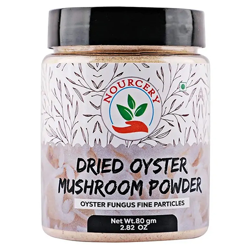 Nourcery Dried Oyster Mushroom Powder, 80Gm (Oyster Fungus Fine Particle)