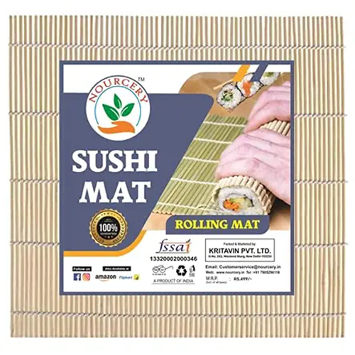 Nourcery Bamboo Sushi Rolling Mat, 9.5cm X 9