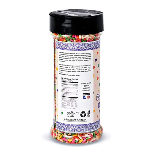Nourcery Sugar Coated Saunf, 200gm (Flavoursome Fennel Kernels)