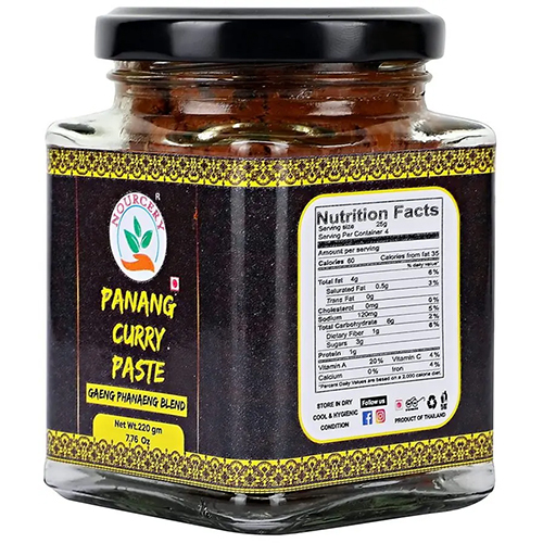 Nourcery Gaeng Panang Curry Paste, 220g (Gaeng Phanaeneg Blend)