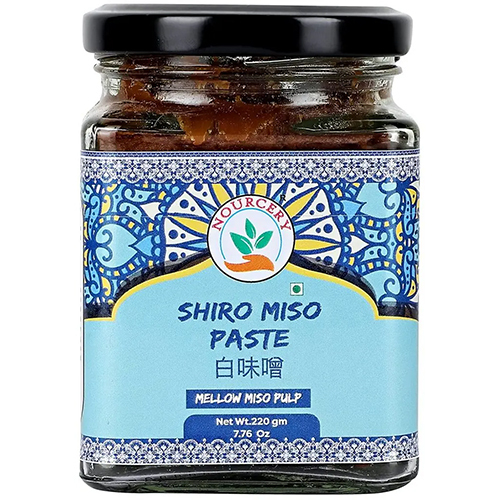 Nourcery Shiro Miso Paste, 220g Jar ( Light Miso Soy- Based)