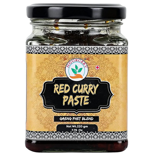 Nourcery Thai Gaeng Red Curry Paste, 220g [Gaeng Phet Blend]