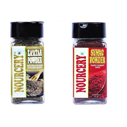 Nourcery Za’atar & Sumac Powder, 60gm (Multiflavoured Tangy Combo)