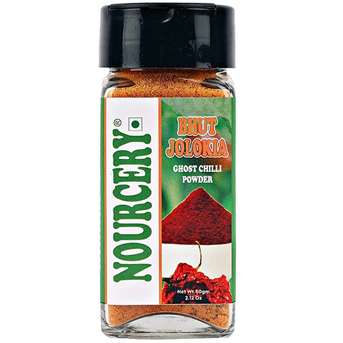 Nourcery Assamese Bhut Jolokia Chilli Powder, 60gm (Ghost Chilli Powder)