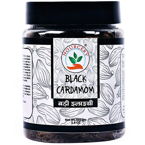 Nourcery Black Cardamom, 100g (Badi Elaichi)