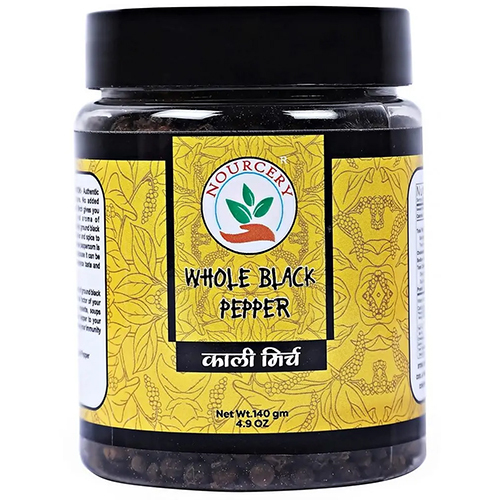 Nourcery Whole Black Pepper, 140g (Kali Mirch)