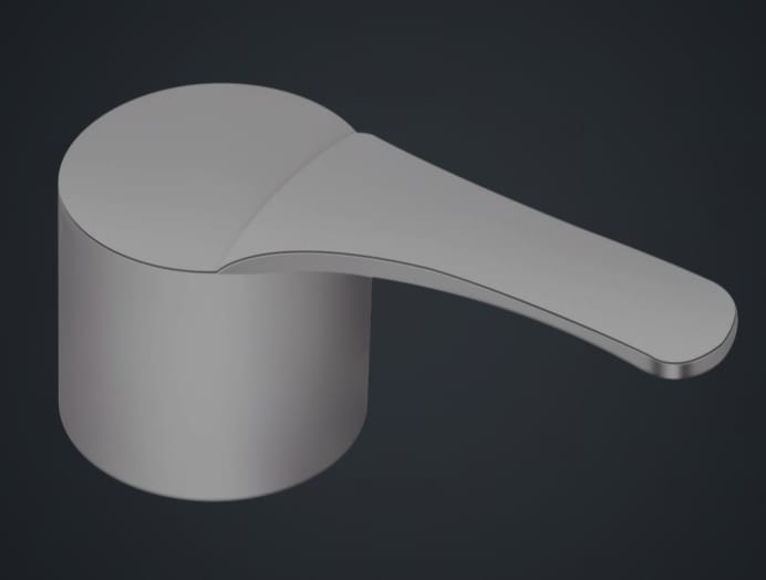 Step Zinc Faucet Handle