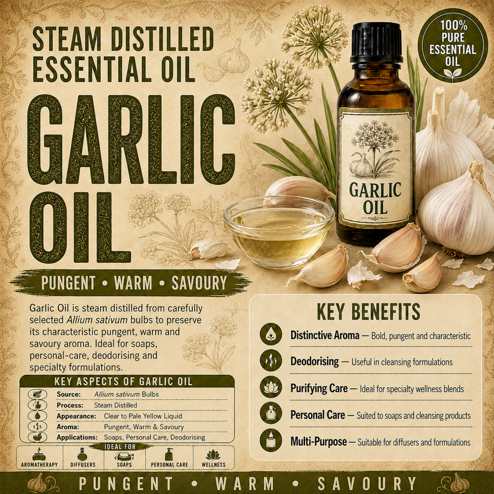 Garlic Oil - Odour: Strong