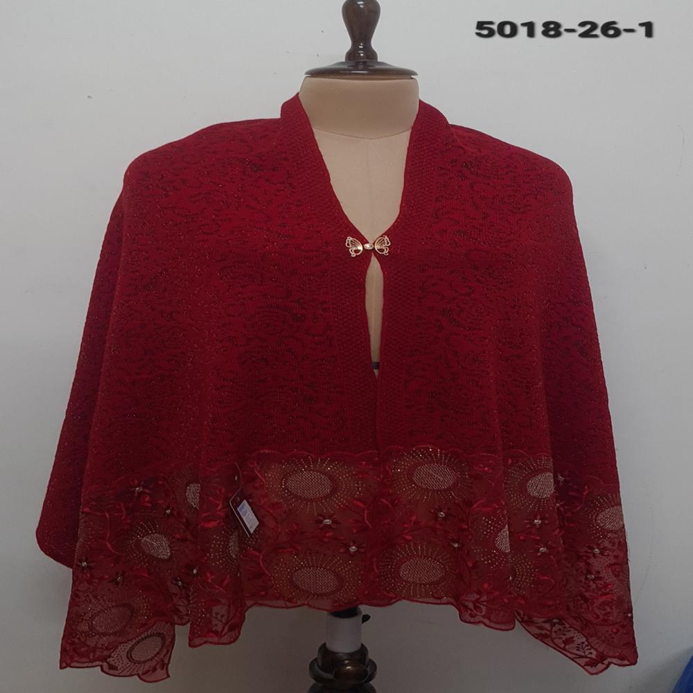 Knitted Nett Embroidered Applique work capes