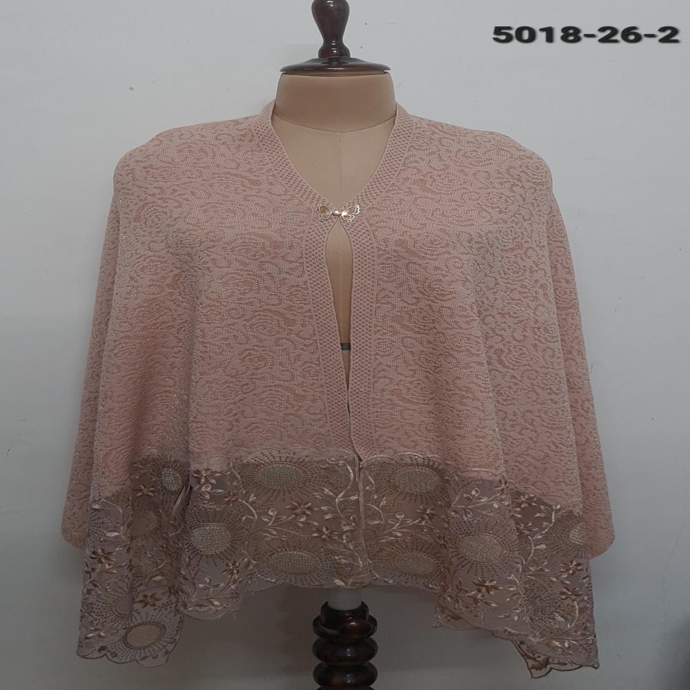 Knitted Nett Embroidered Applique work capes
