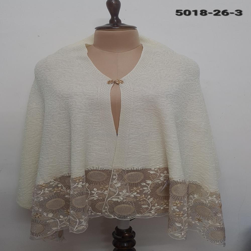 Knitted Nett Embroidered Applique work capes