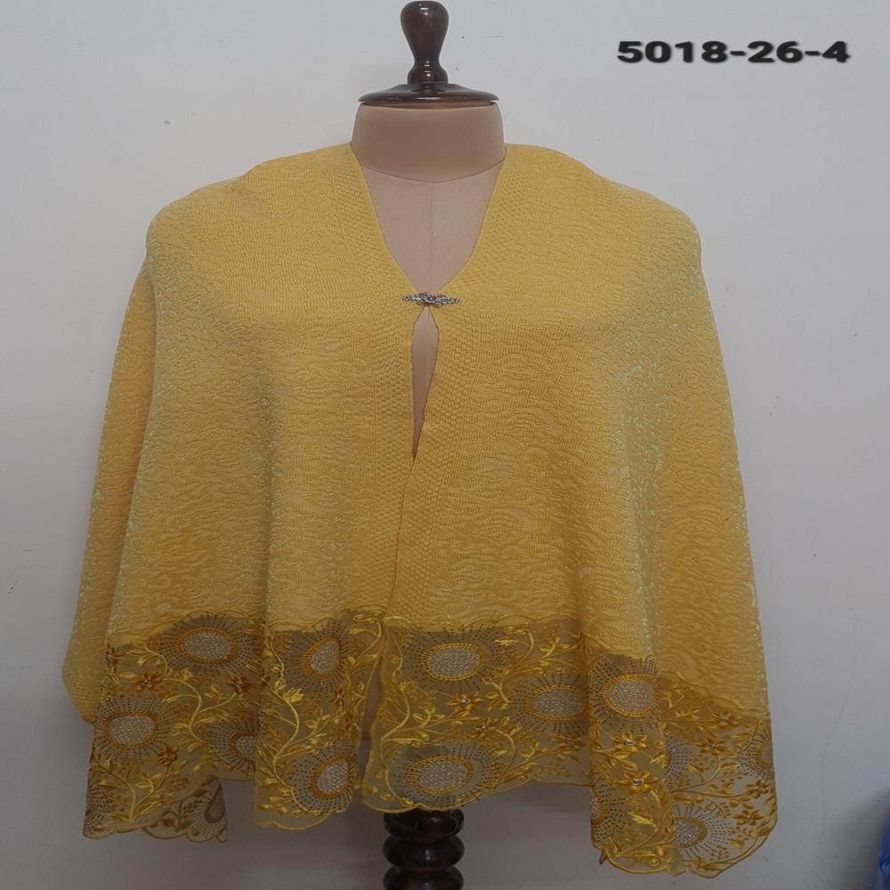 Knitted Nett Embroidered Applique work capes