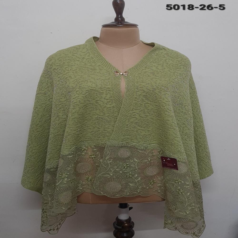 Knitted Nett Embroidered Applique work capes