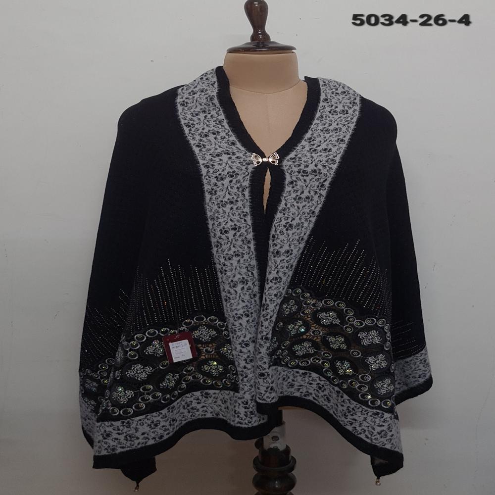 Knitted Nett Embroidered Applique work capes