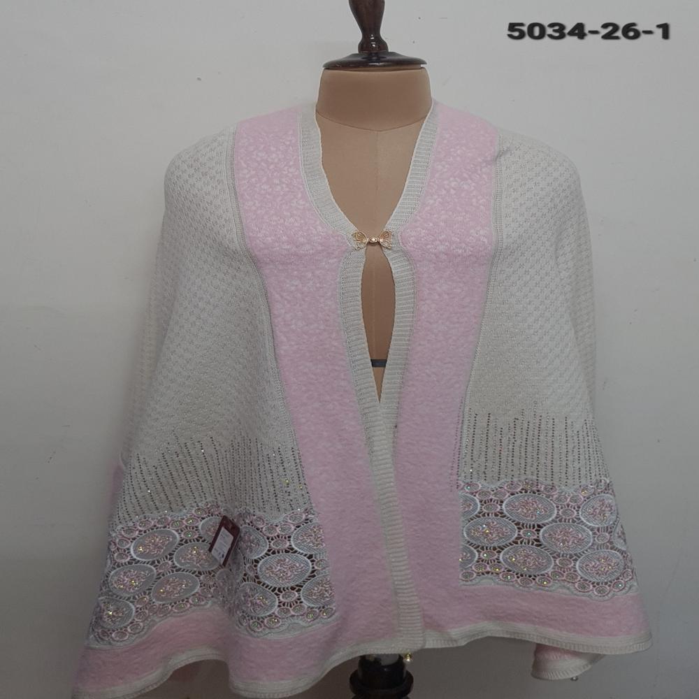 Knitted Nett Embroidered Applique work capes
