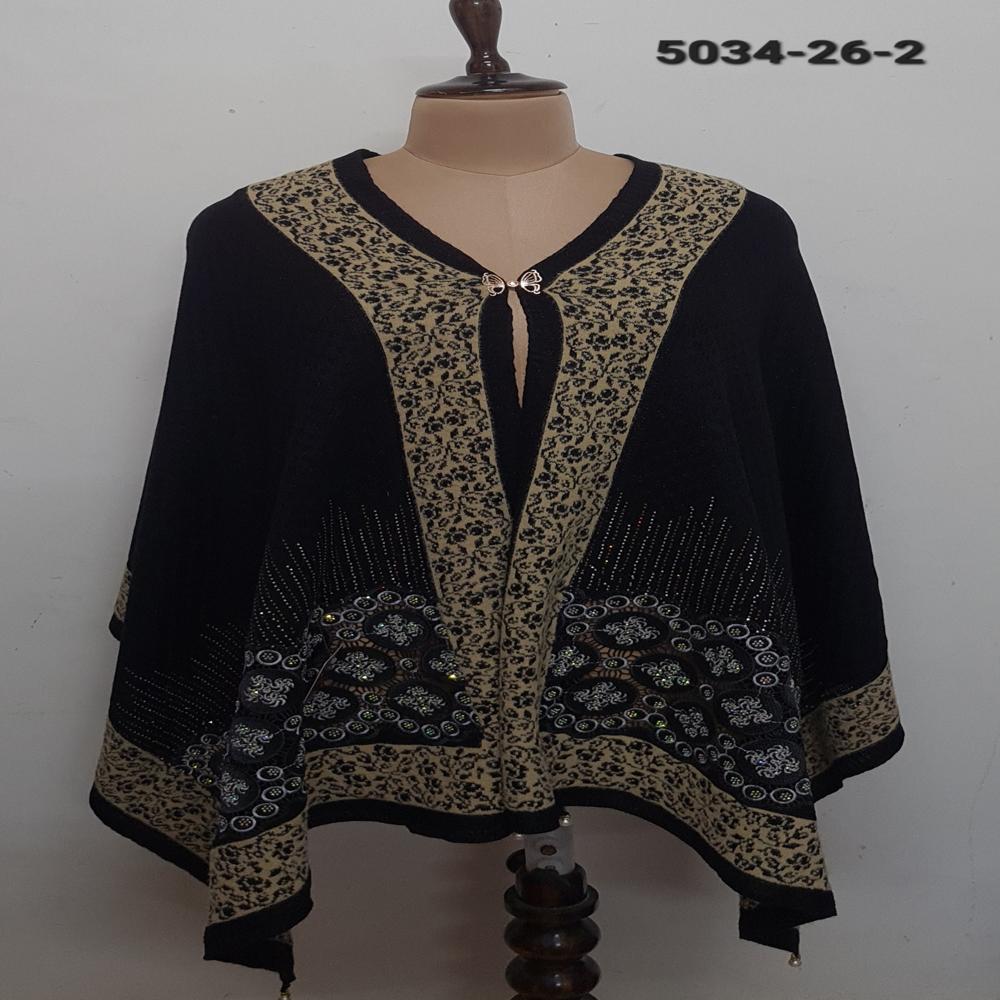 Knitted Nett Embroidered Applique work capes