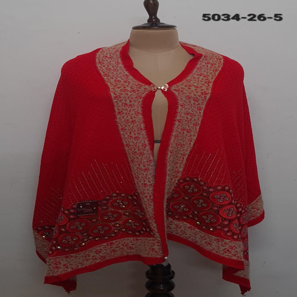 Knitted Nett Embroidered Applique work capes
