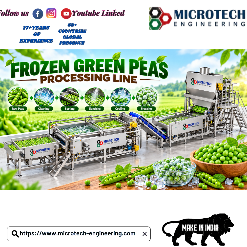 FROZEN GREEN PEAS PROCESSING LINE