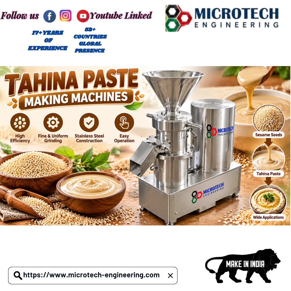 Tahina Paste Making Machines