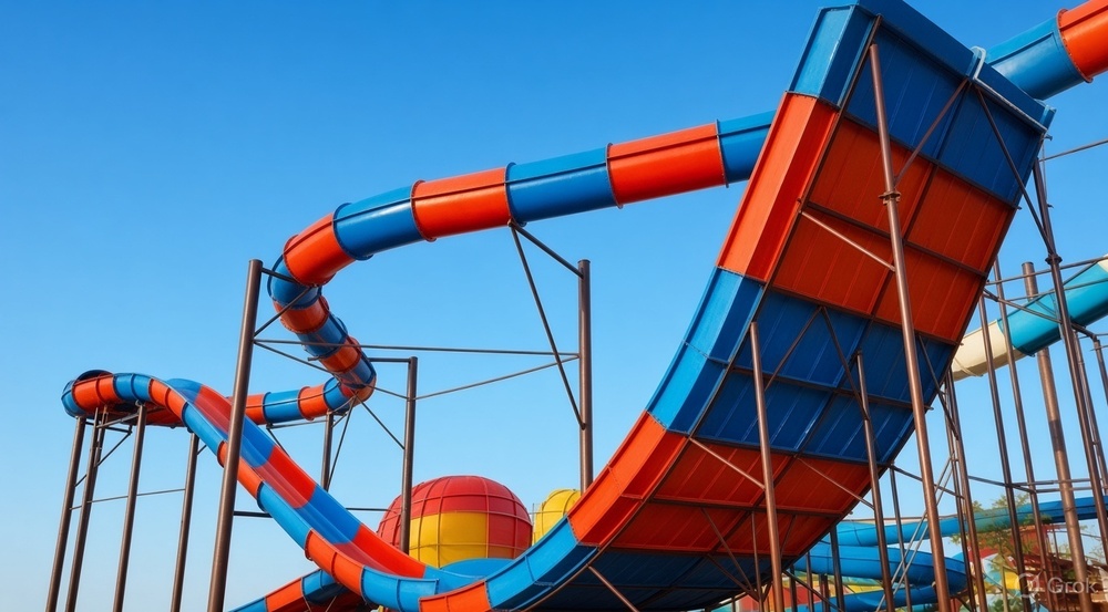 FRP Oscillator Water Slide