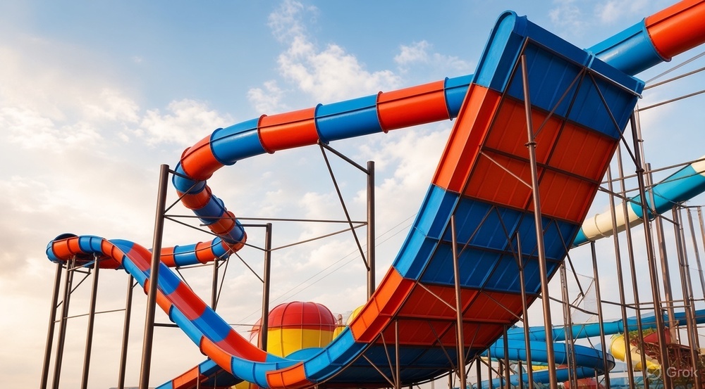 FRP Oscillator Water Slide