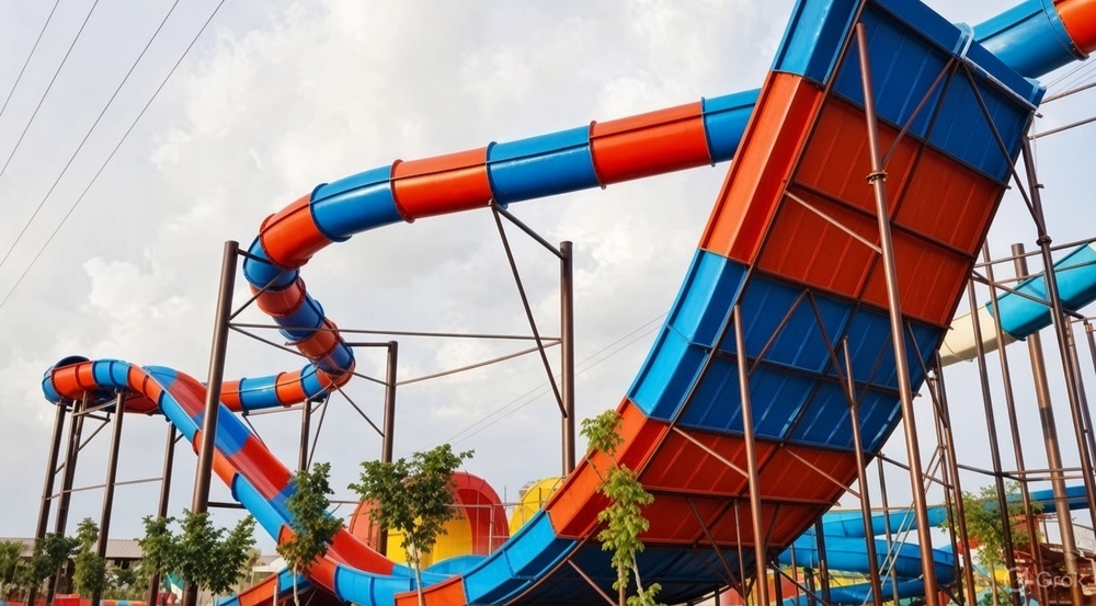 FRP Oscillator Water Slide