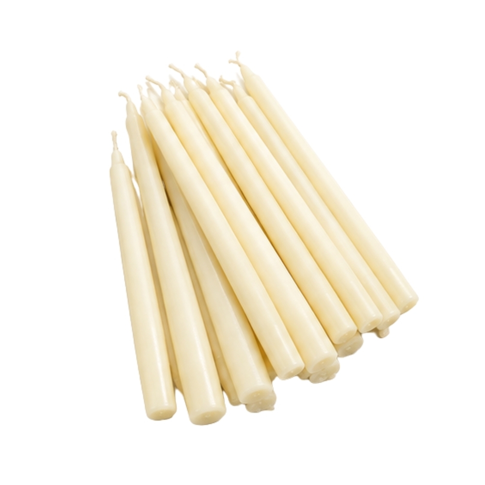 Pillar Candle - Paraffin Wax 7x7 Cm White, Dripless Smokeless Long Burning