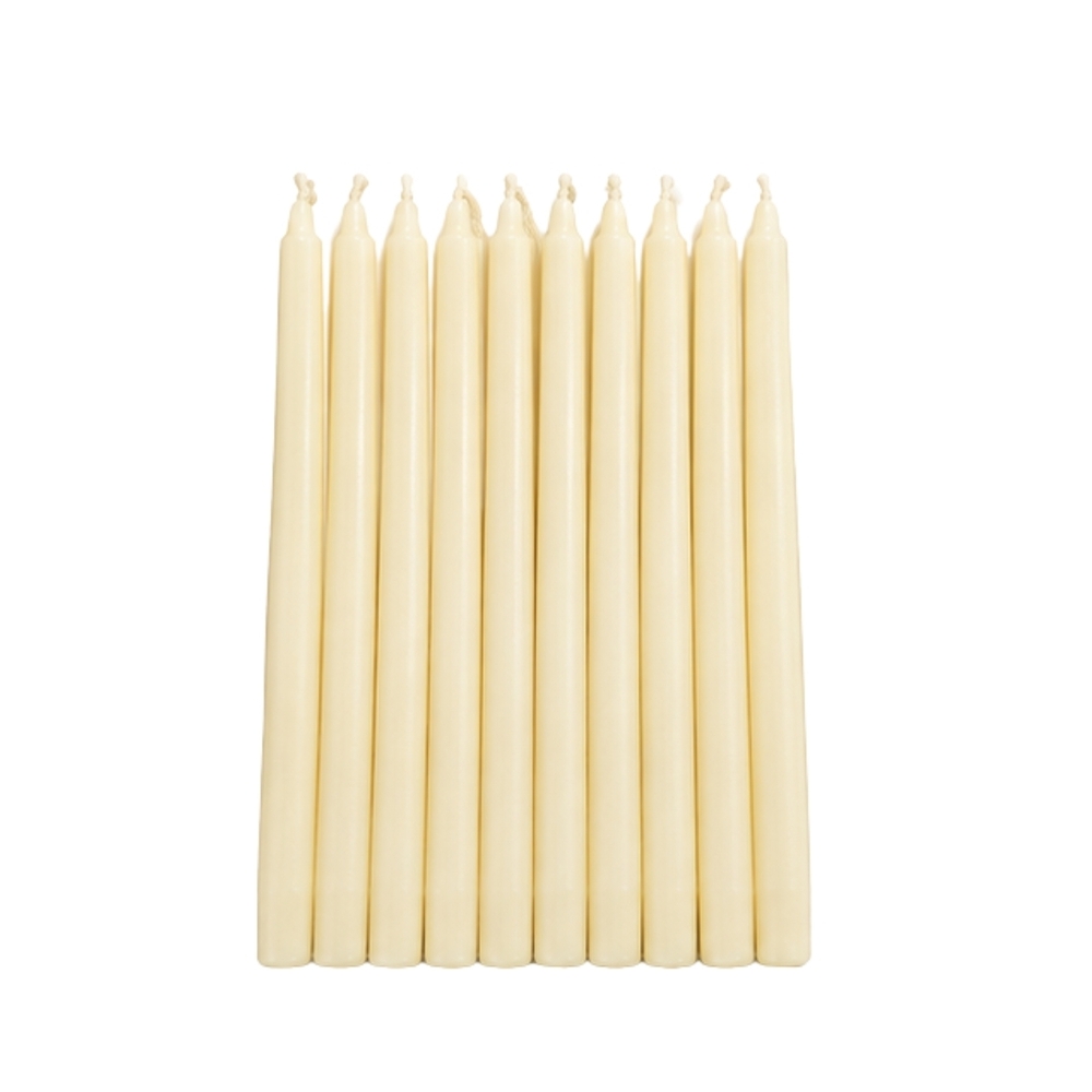 Pillar Candle - Paraffin Wax 7x7 Cm White, Dripless Smokeless Long Burning