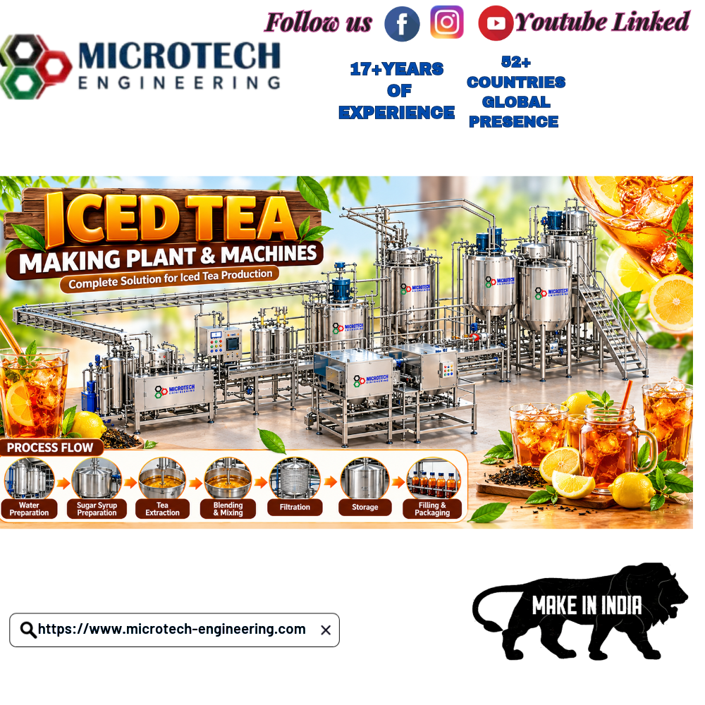 Iced Tea Making Plant  & Machines